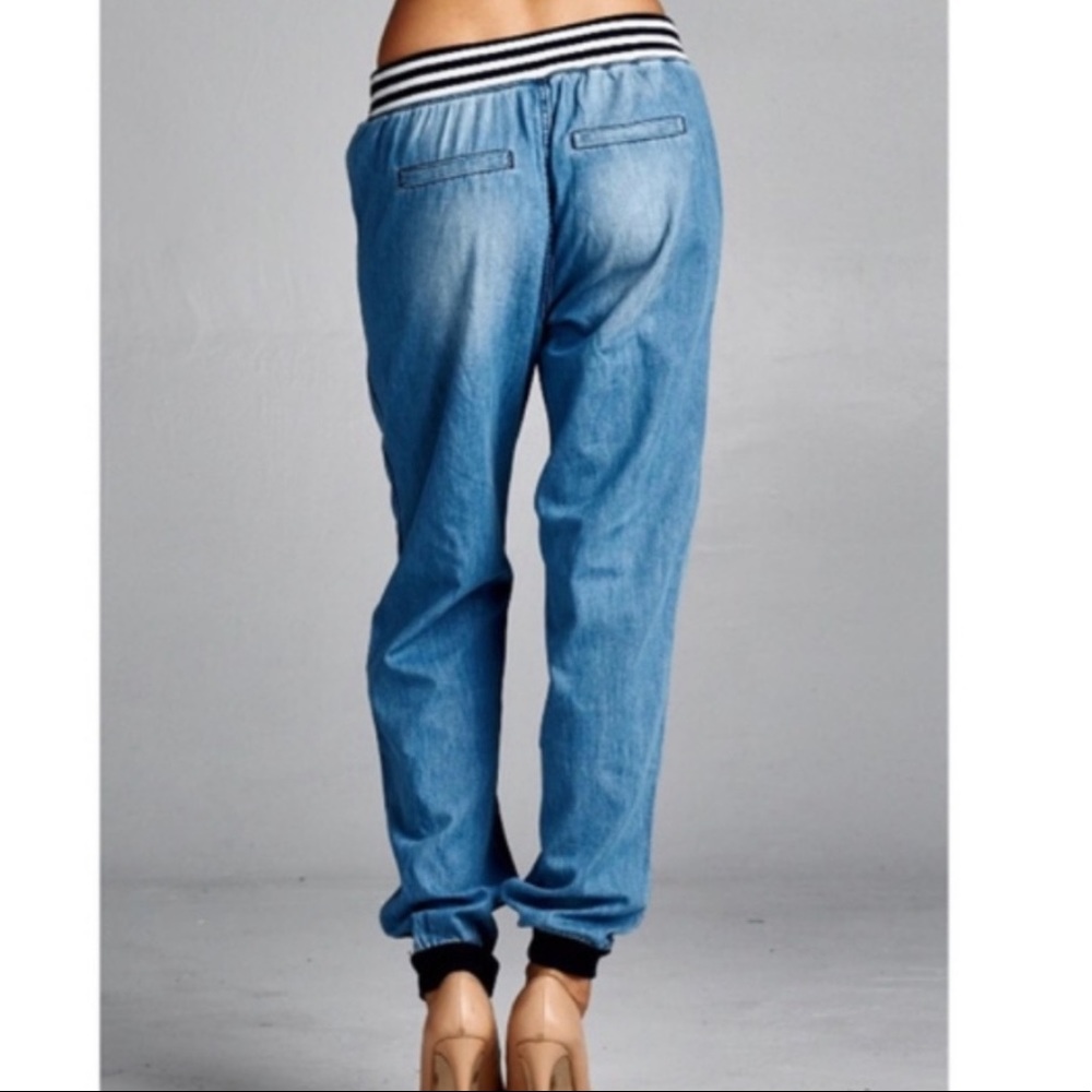 ❗️LAST ONE ❗️Denim Jogger Pants - Picture 2 of 3
